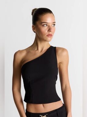 Sasha Therese Zhara Top Black M